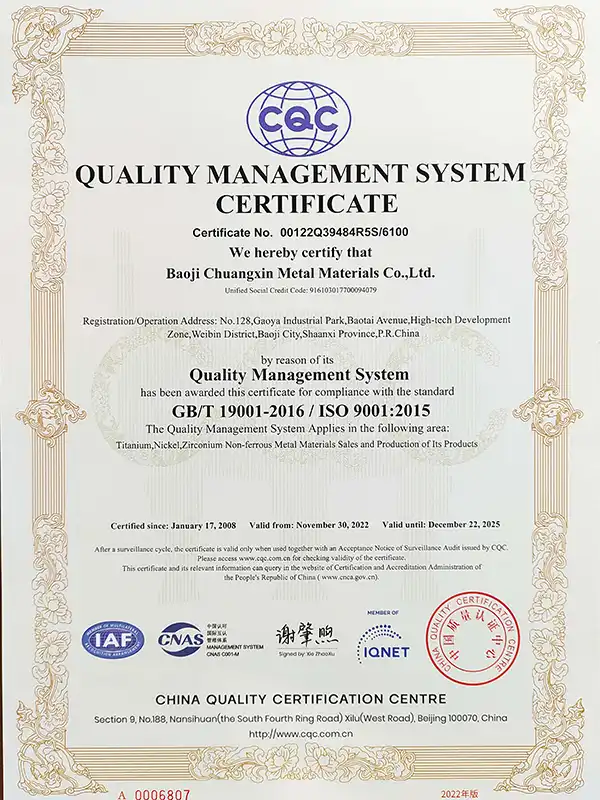 9001 Certification