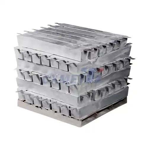 Slender Flush-Mounted Aluminium Anode Yokhala Ndi Flat Bar Insert